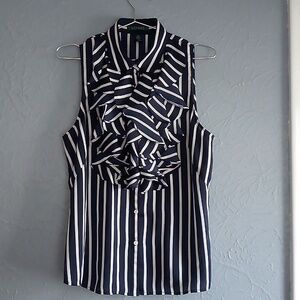 Ralph Lauren Stripped sleeveless blouse